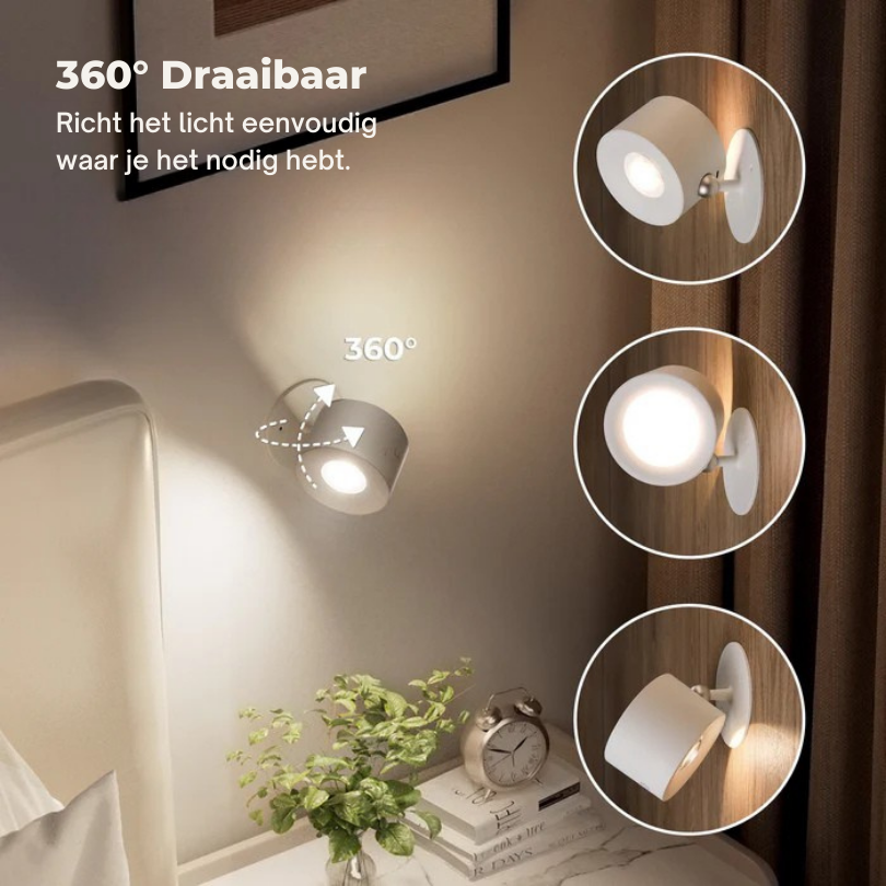LumoGlow Wandlamp - Plaats je wandlamp zonder gedoe!