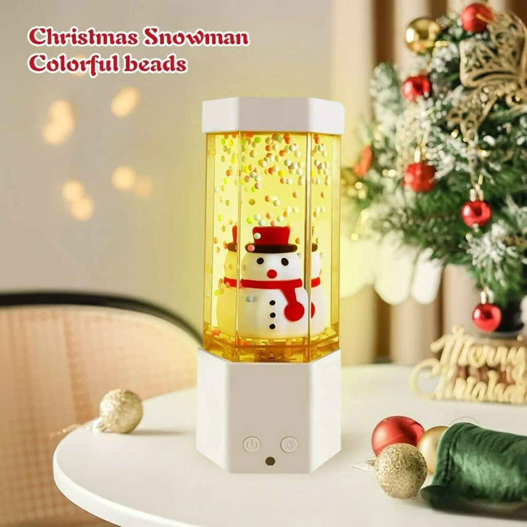 Jellyfish Christmas Tree Water Column Light with Remote Control Color Atmosphere Light Children's Bedroom Desktop Decor Light